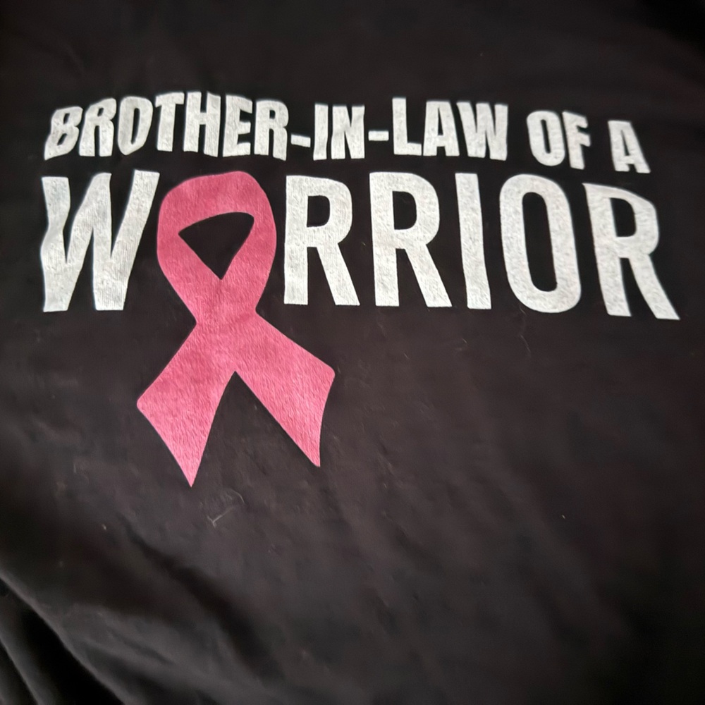 Black Warrior T-Shirt with Pink Ribbon